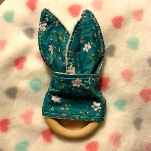 Bunny Ear Teething Ring